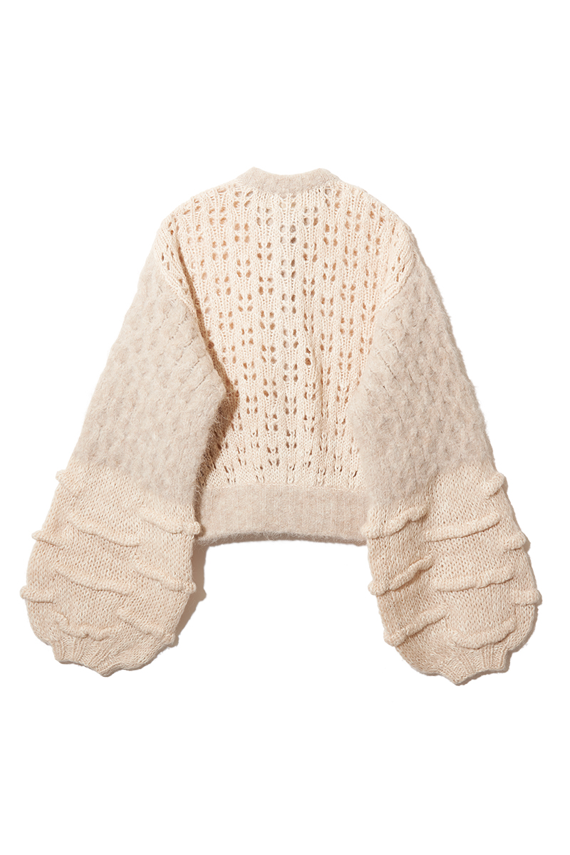 Mama's Patchwork Cardigan 詳細画像 White 2
