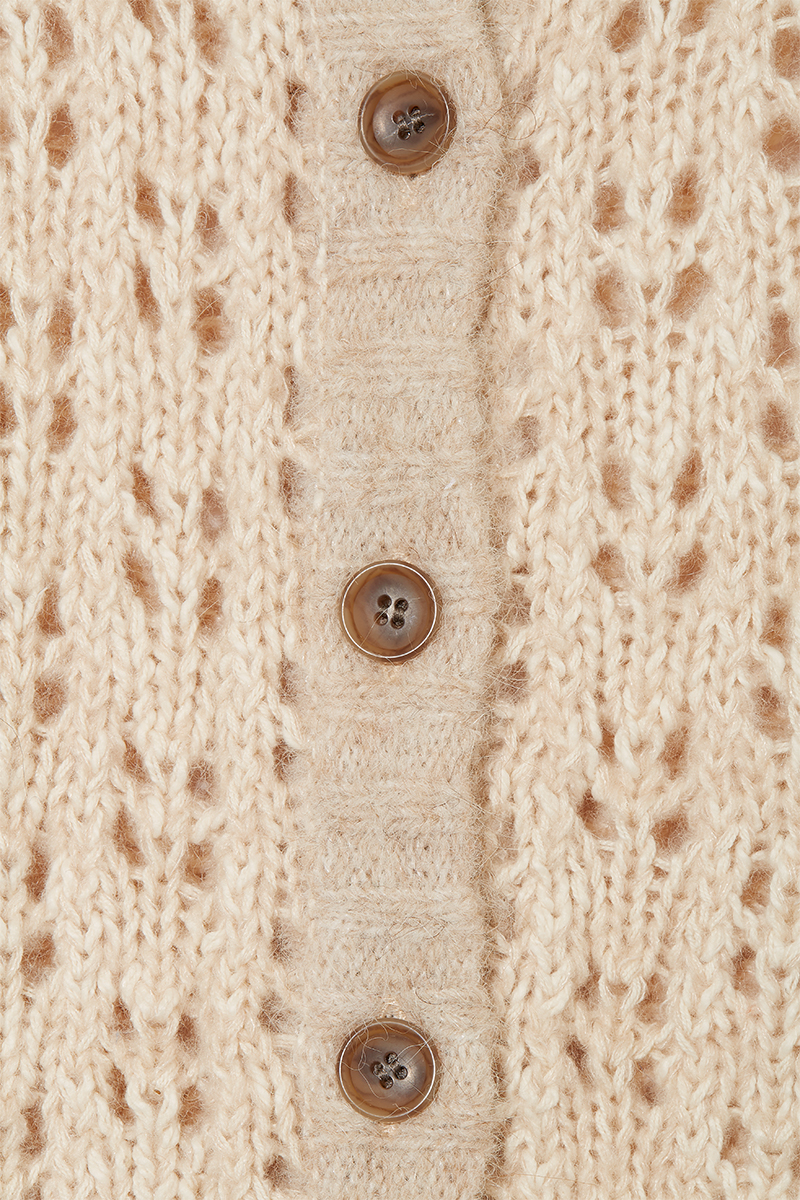 Mama's Patchwork Cardigan 詳細画像 White 3
