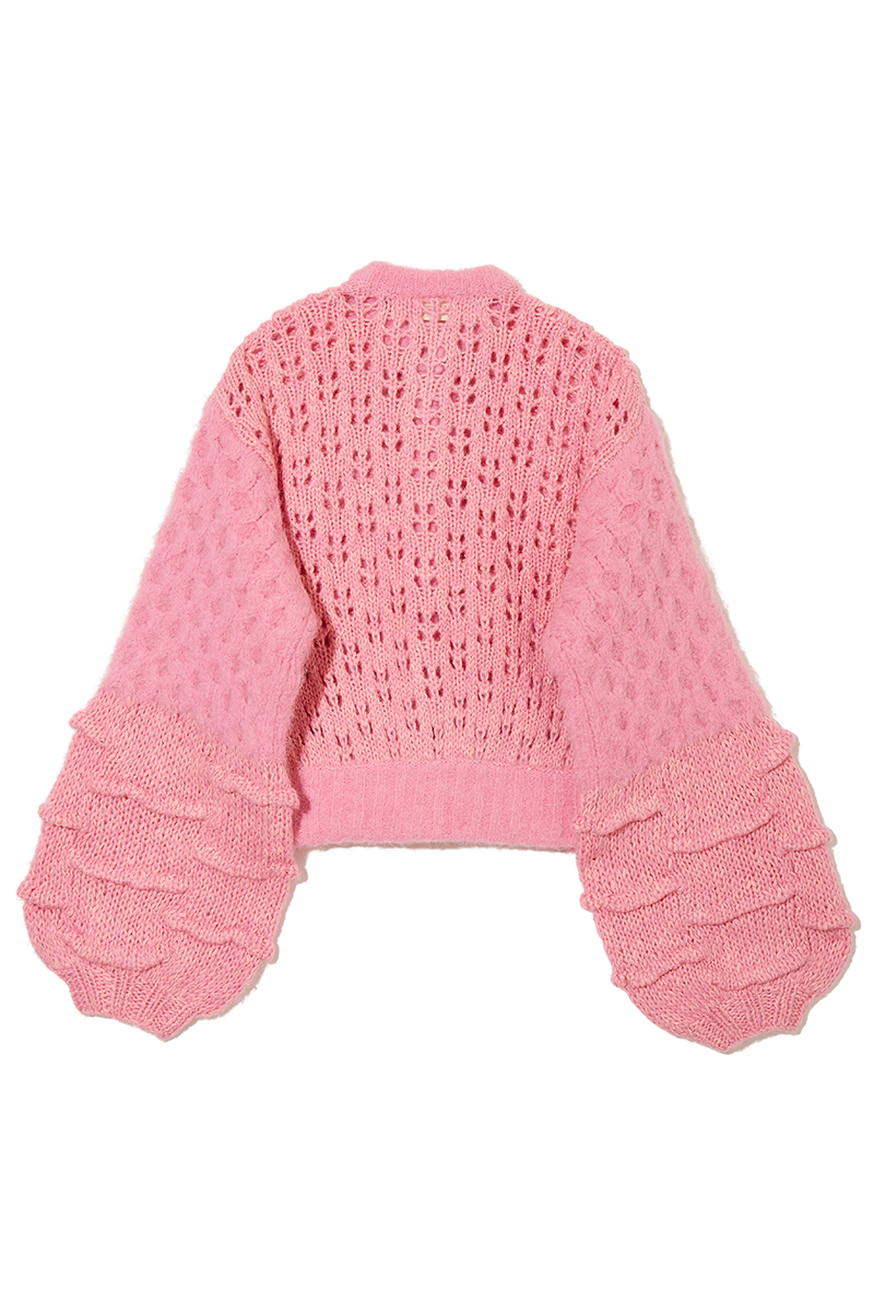 Mama's Patchwork Cardigan 詳細画像 Pink 2