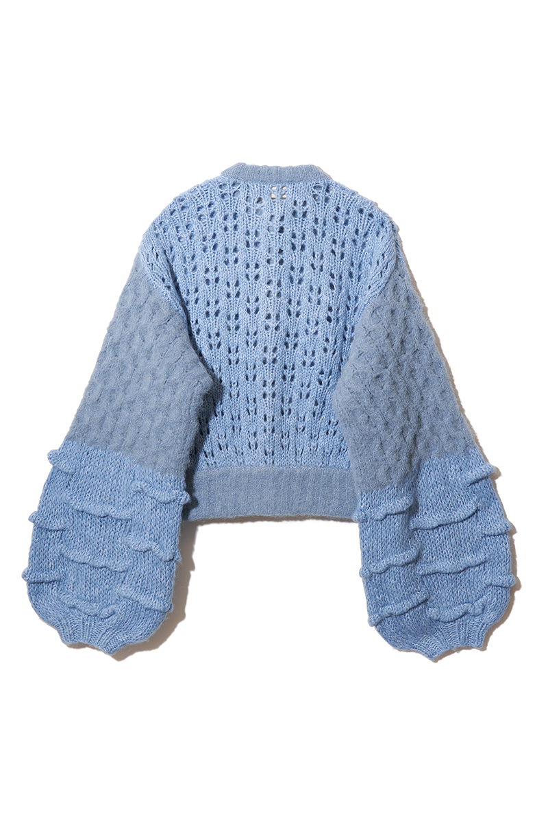 Mama's Patchwork Cardigan 詳細画像 Blue 2