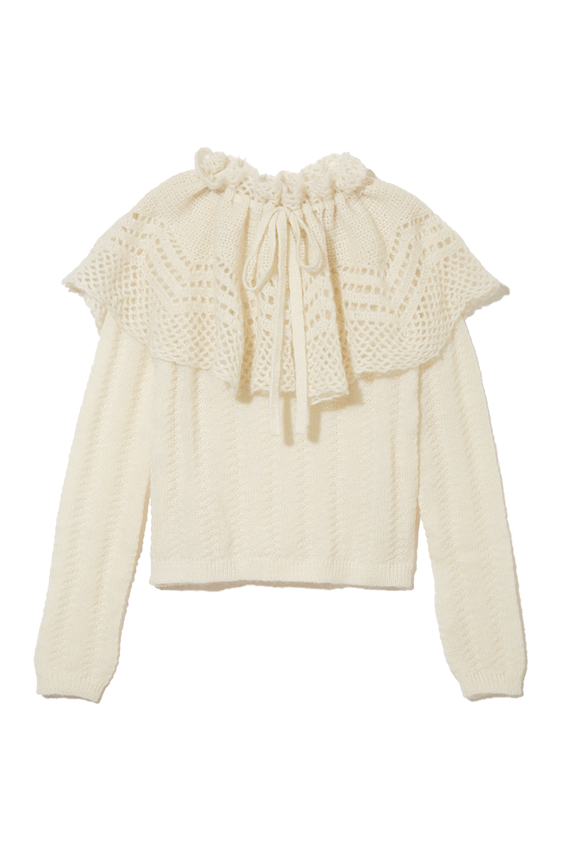 Cape Collar Chrochet Top