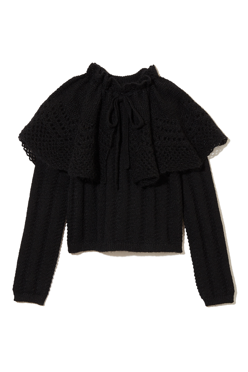 Cape Collar Chrochet Top