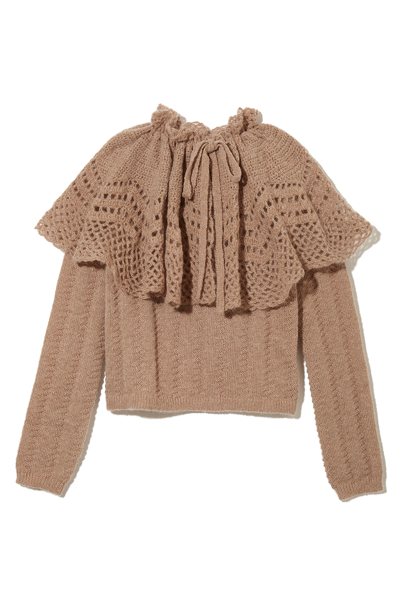 Cape Collar Chrochet Top