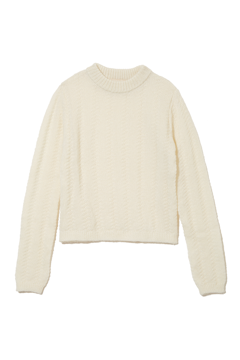Cape Collar Chrochet Top 詳細画像 White 3