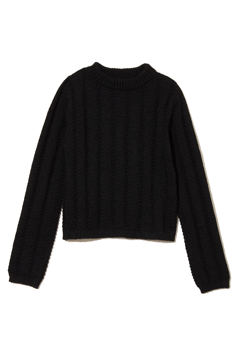 Cape Collar Chrochet Top 詳細画像 Black 3