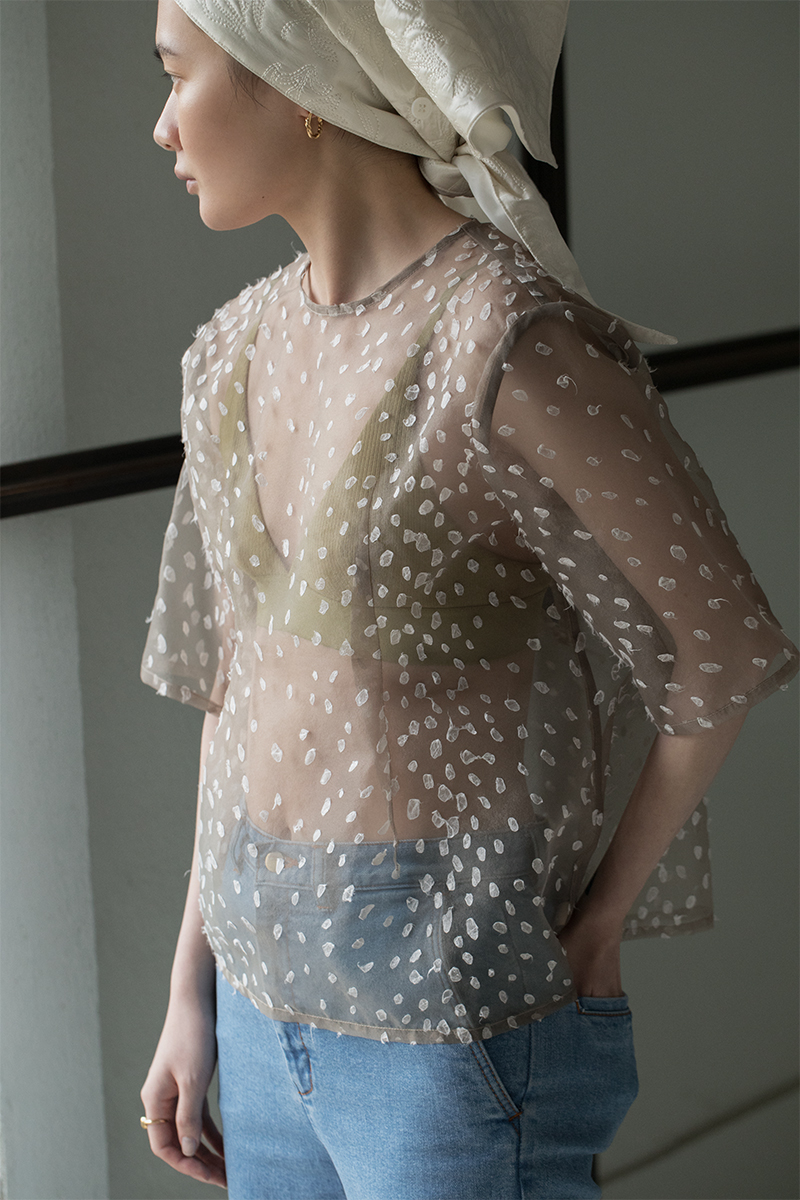 Deer Washi Organgy Top 詳細画像 Greige 1