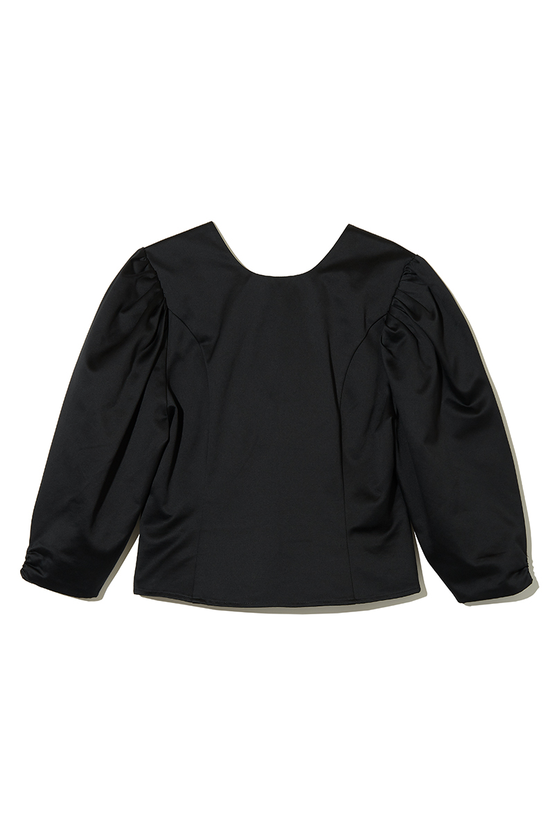 Satin Corset Blouse 詳細画像 Black 1