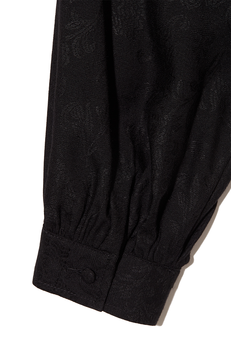Peony Jacquard Shirts 詳細画像 Black 4