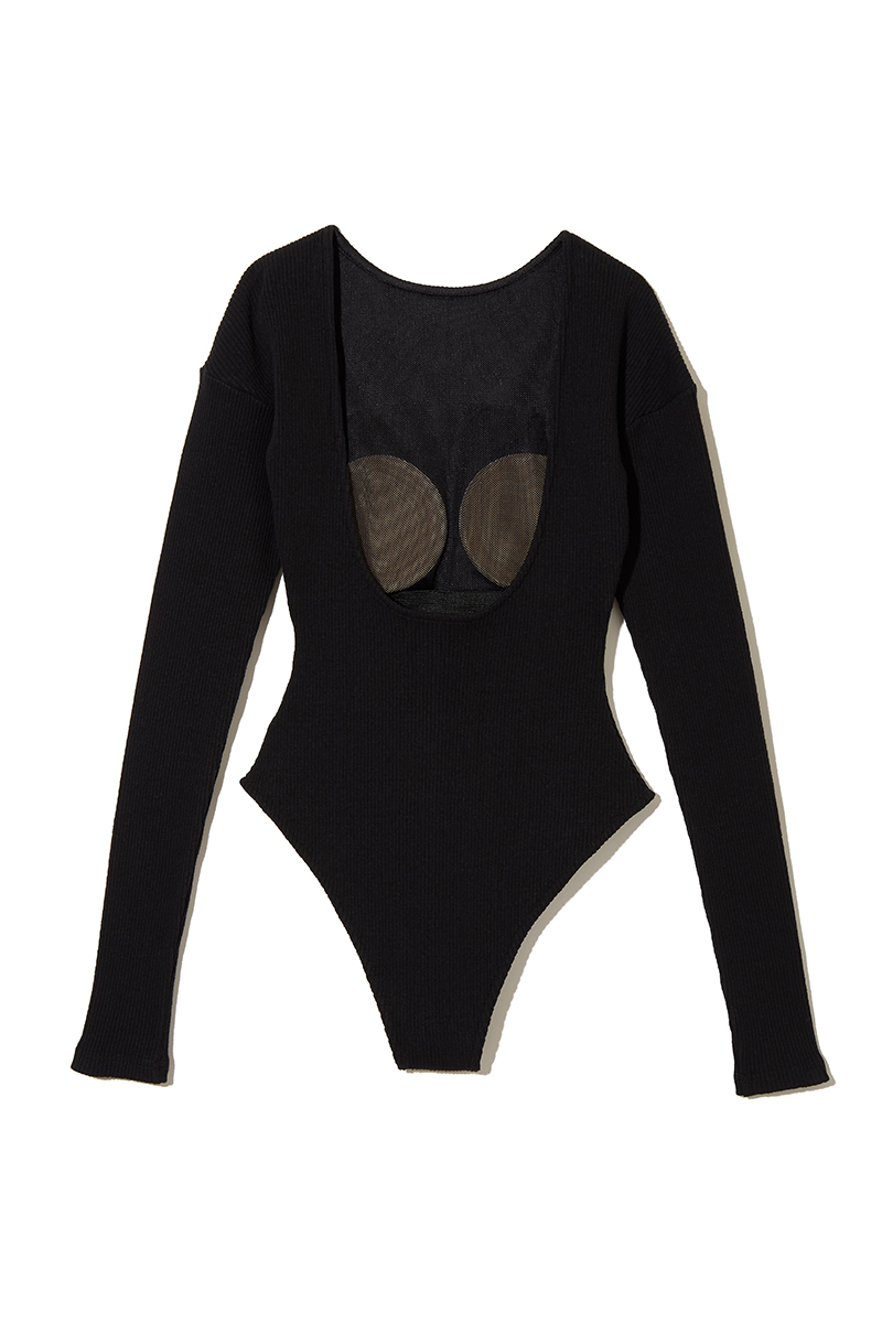 Recycle Cotton Body Suits 詳細画像 Black 2