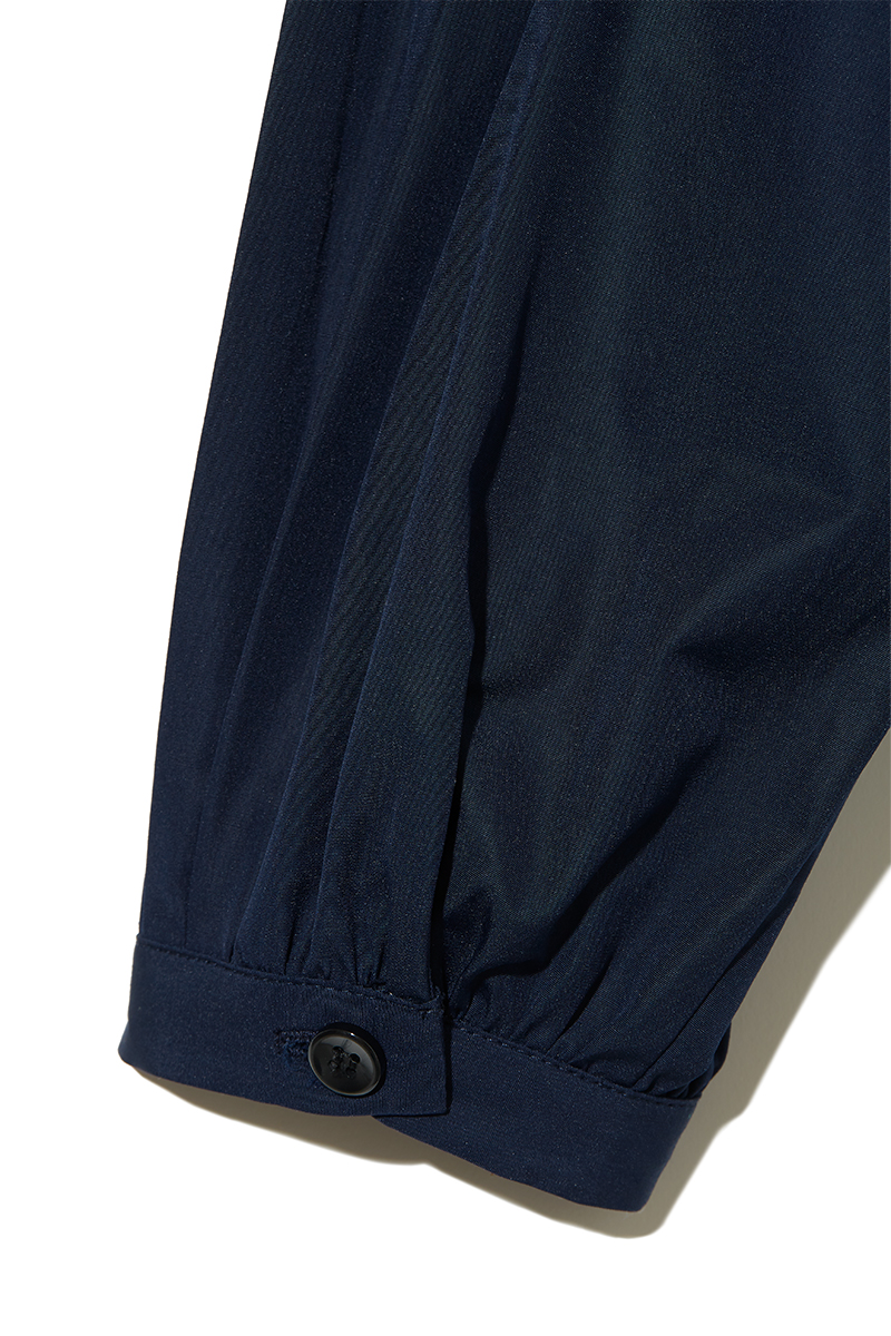 Pleats Sleeve Nocollar Shirts 詳細画像 Navy 5