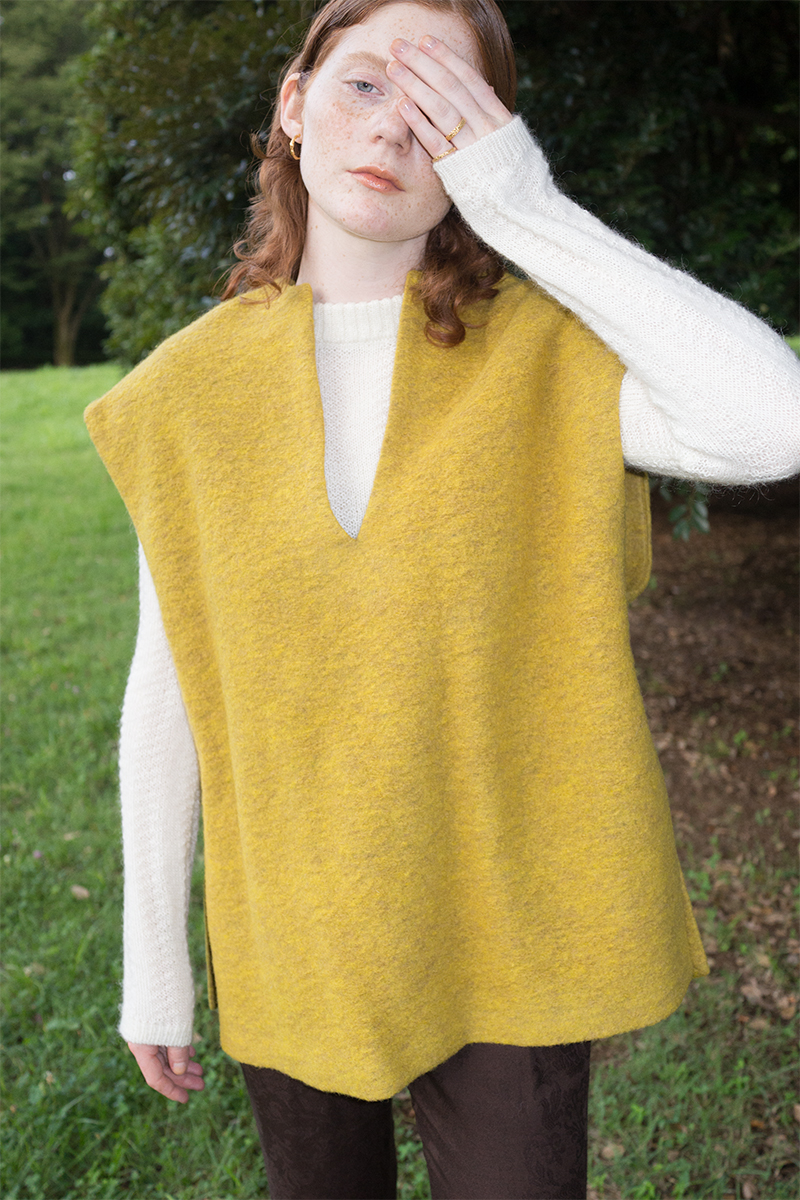 Box Over Wool Top 詳細画像 Yellow 1