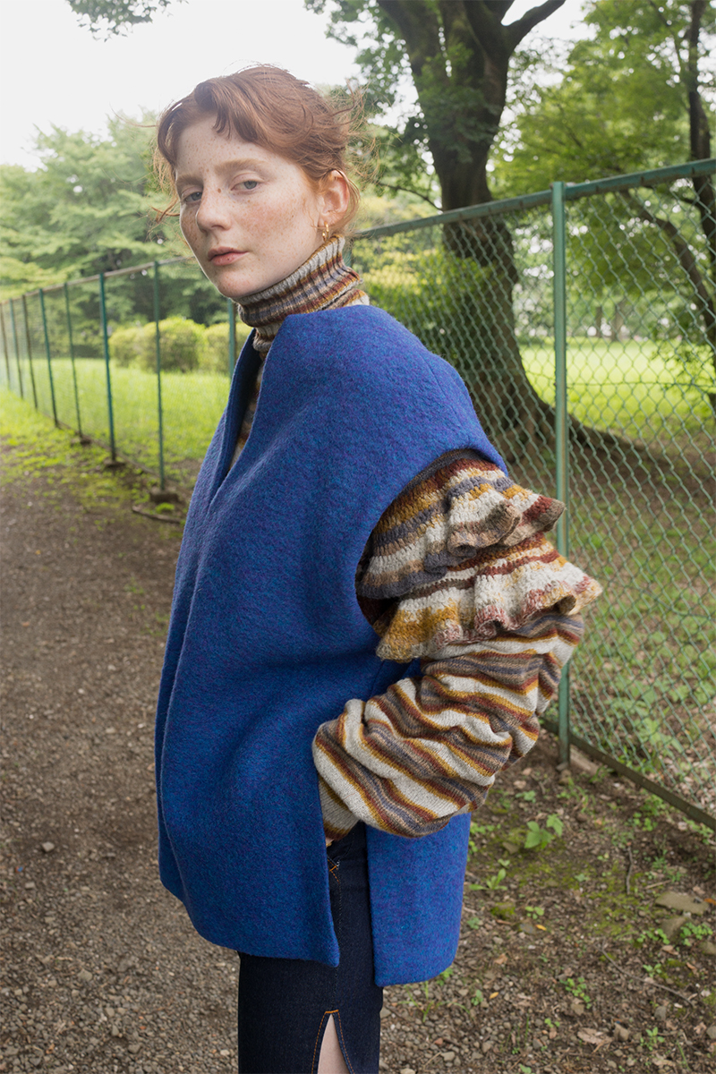 Box Over Wool Top 詳細画像 Blue 1