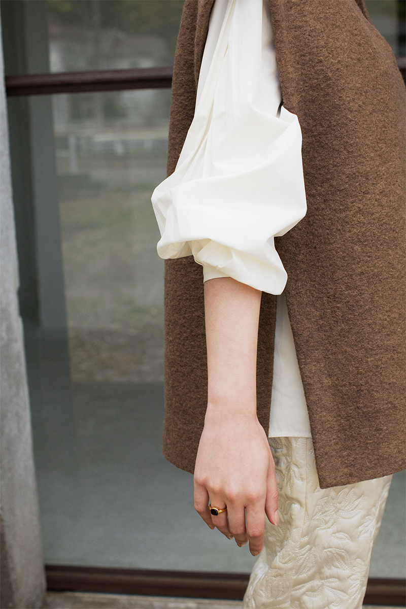 Box Over Wool Top 詳細画像 Brown 2