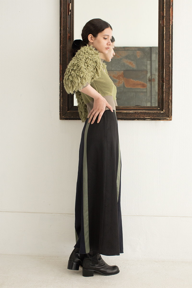 River Side Pencil Skirt 詳細画像 Green 2