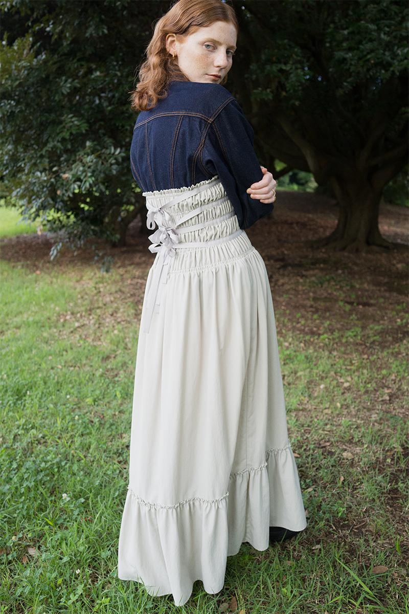 Ruffled Hem Dress and Skirt 詳細画像 White 1