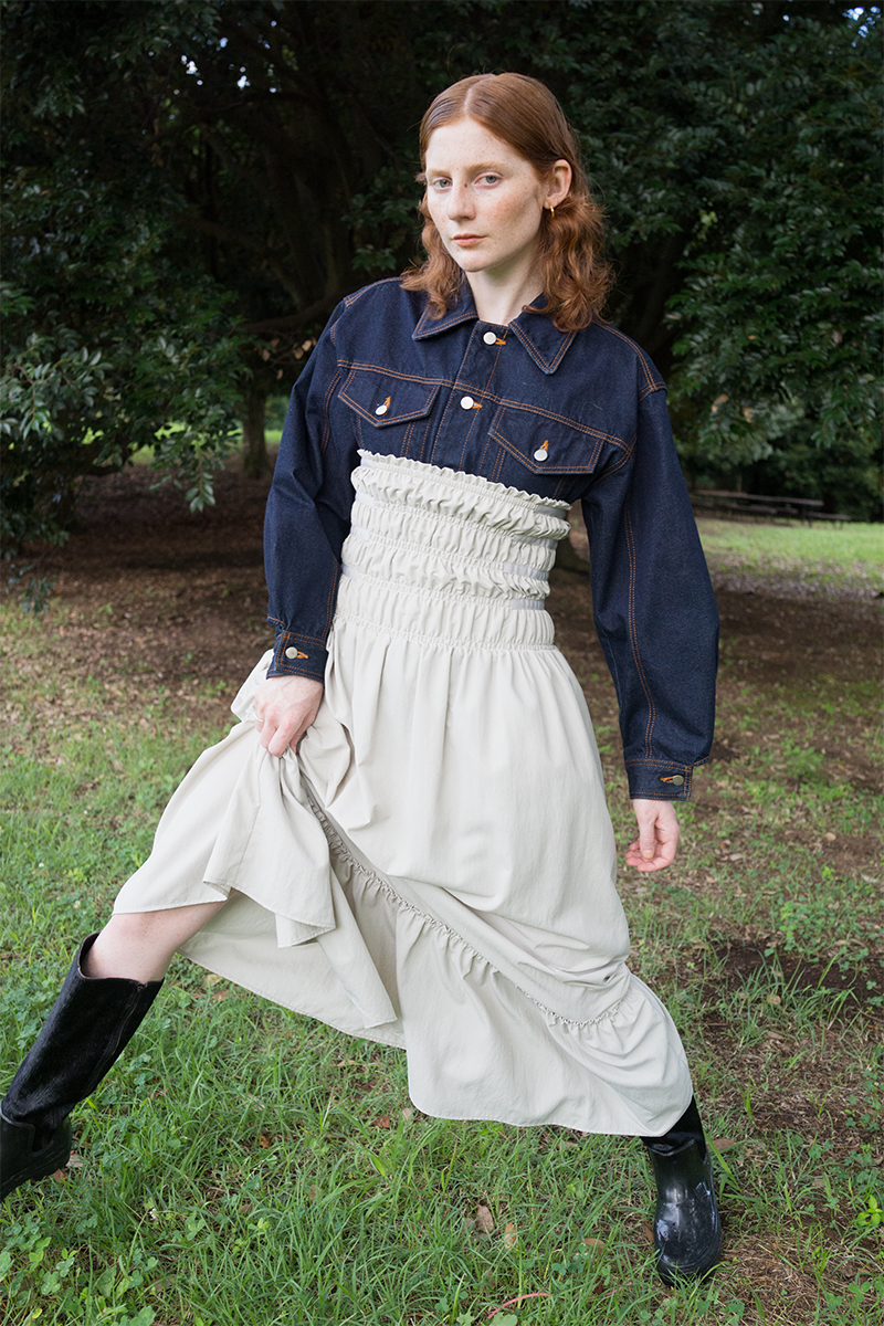 Ruffled Hem Dress and Skirt 詳細画像 White 2