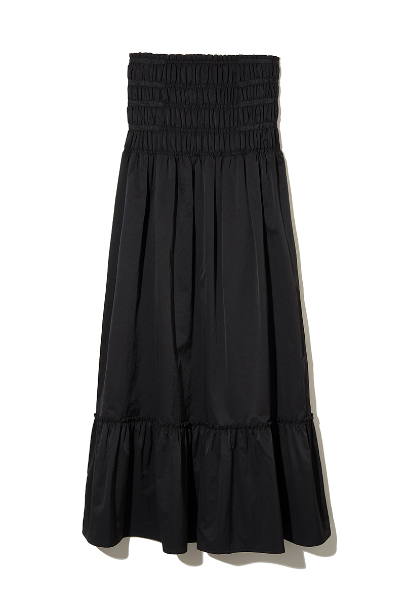Ruffled Hem Dress and Skirt 詳細画像 Black 1