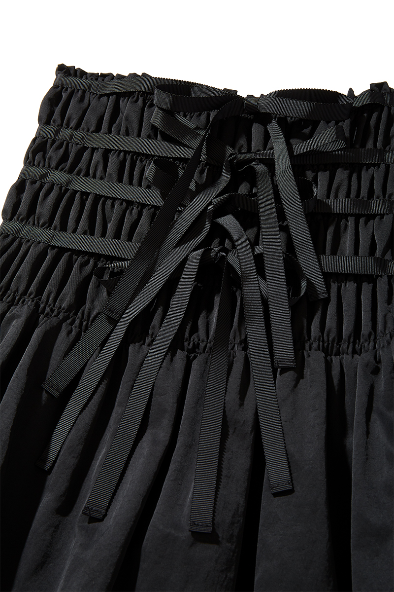 Ruffled Hem Dress and Skirt 詳細画像 Black 3