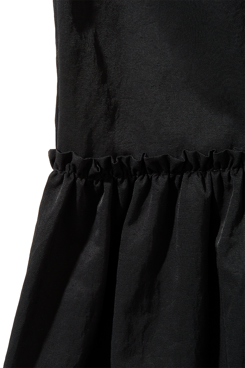 Ruffled Hem Dress and Skirt 詳細画像 Black 4