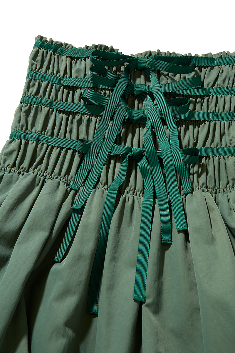 Ruffled Hem Dress and Skirt 詳細画像 Green 3
