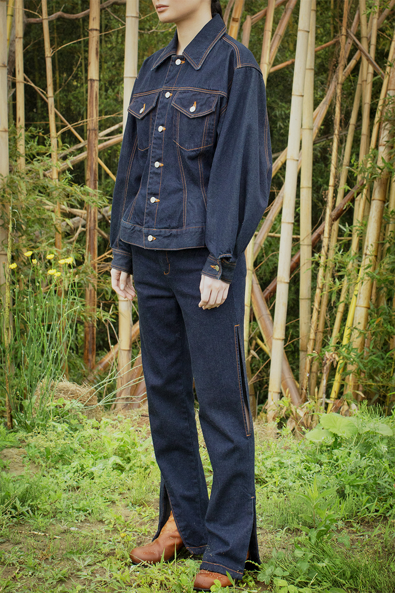 Georgie Slit Jeans 詳細画像 Indigo 2