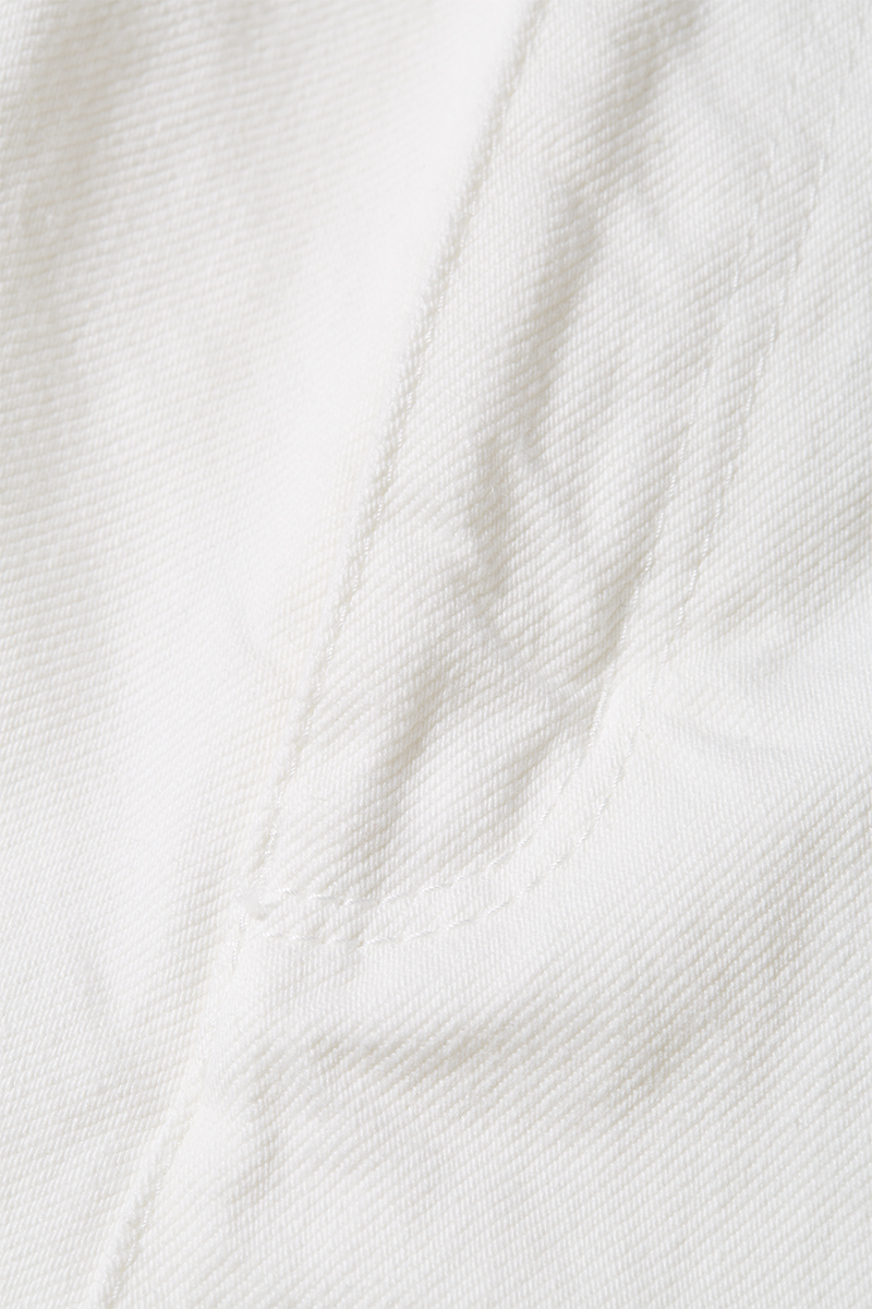 High-Rise Denim Shorts 詳細画像 White 3