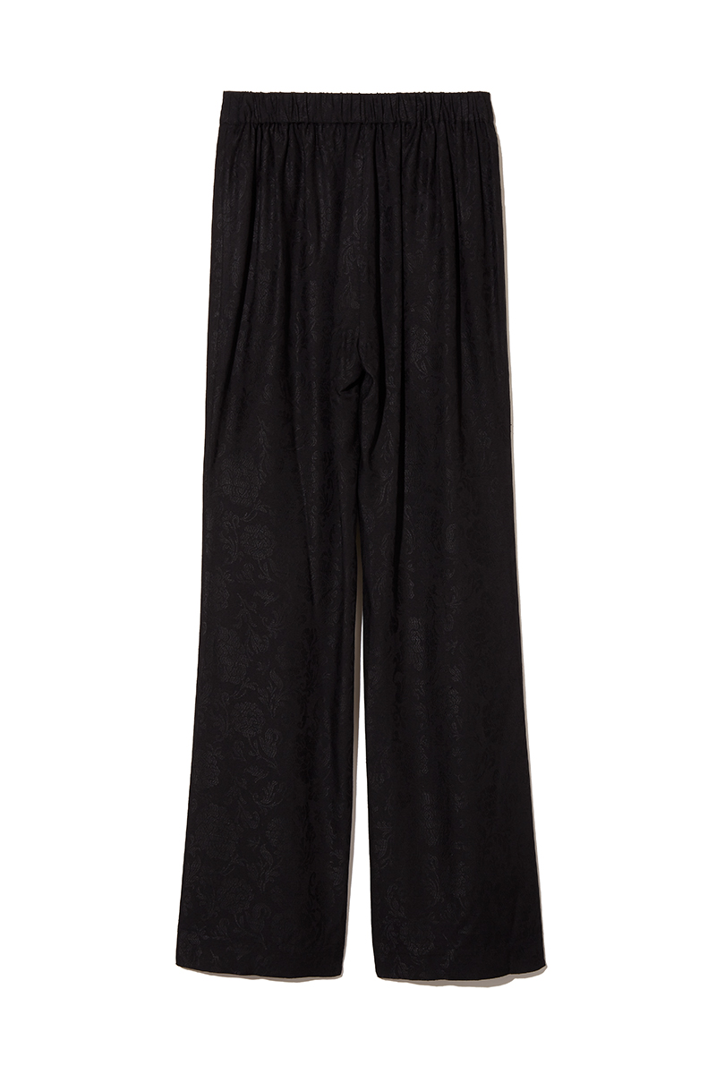 Peony Jacquard Trousers 詳細画像 Black 2
