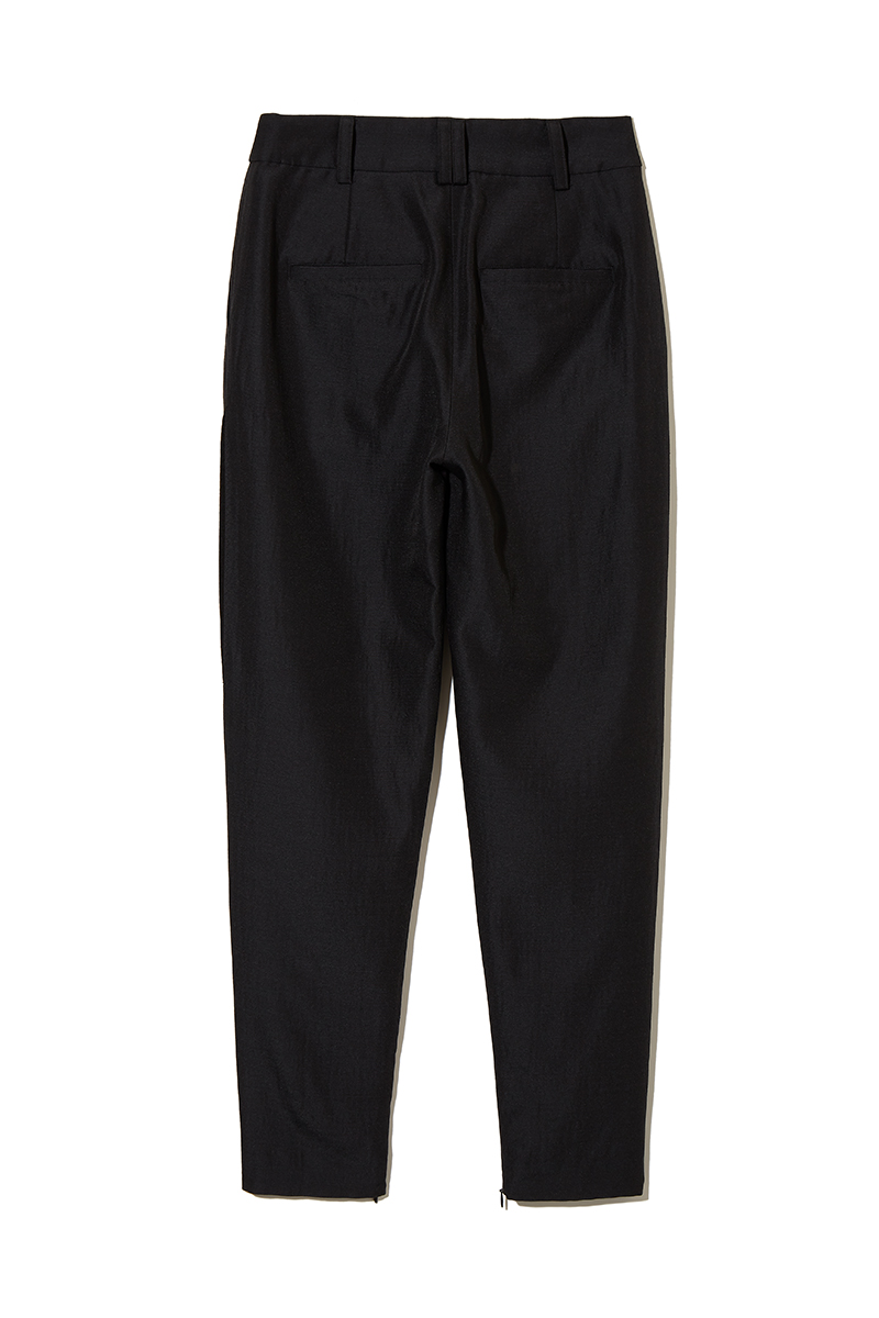 High-rise Slim Trousers 詳細画像 Black 2