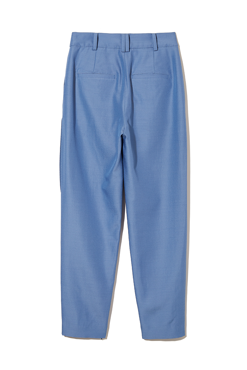 High-rise Slim Trousers 詳細画像 Blue 2