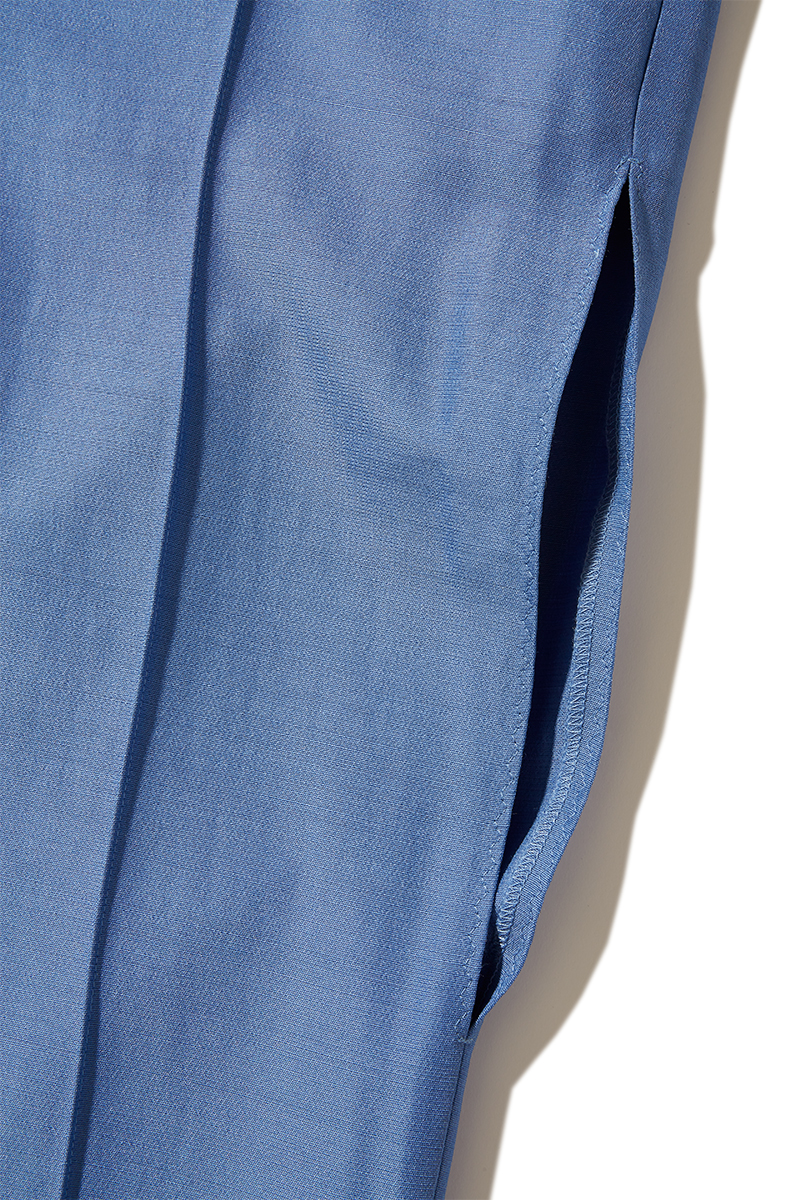 High-rise Slim Trousers 詳細画像 Blue 4