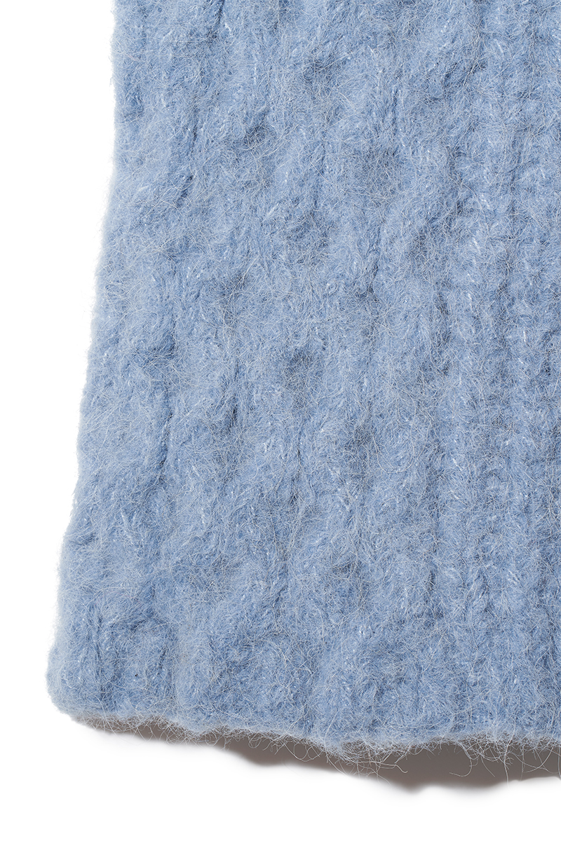 Alpaca Hand Knitted Shorts 詳細画像 Blue 3