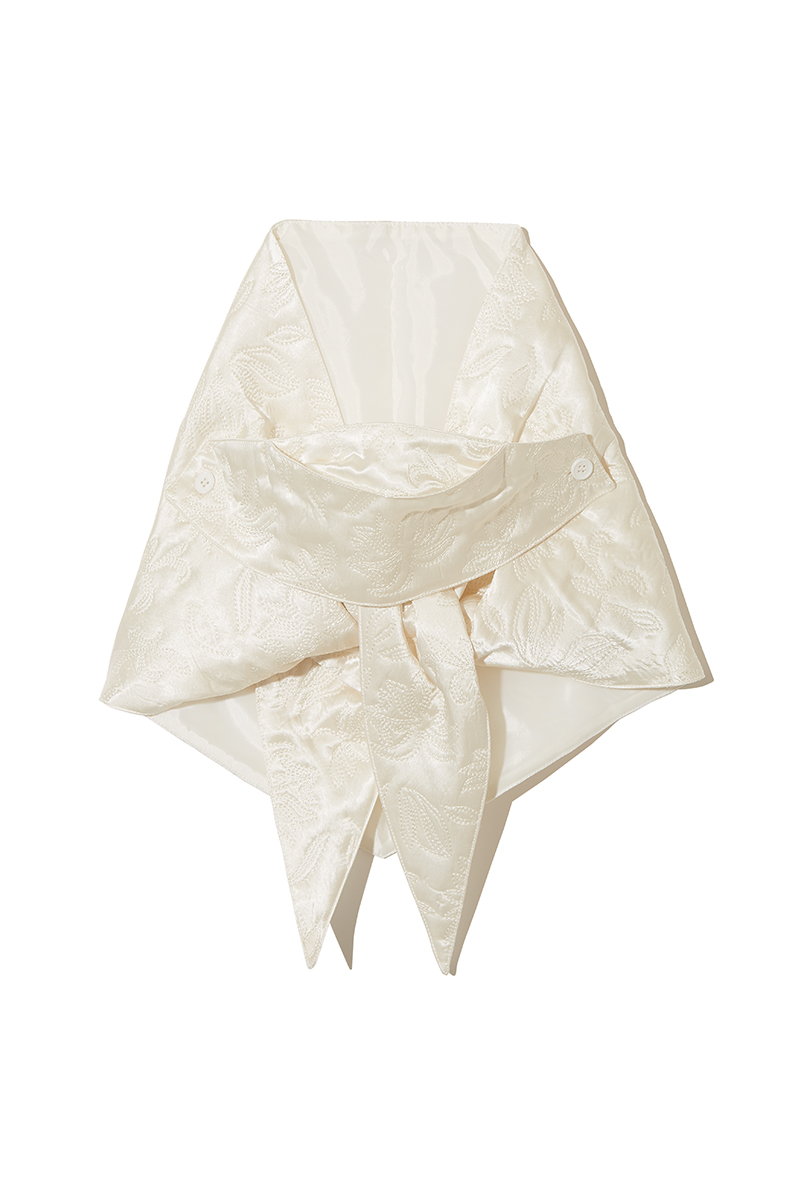 Botanical Satin Quilting Scarf