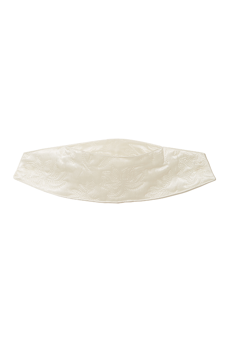 Botanical Satin Quilting Scarf 詳細画像 White 3