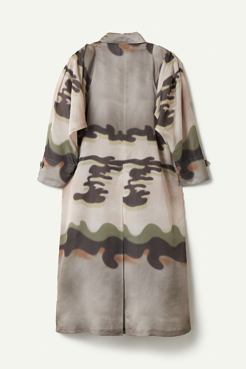 Pond Organdy Long Trench 詳細画像 Pink 2