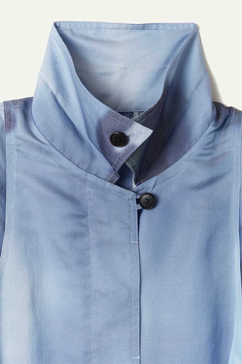 Pond Organdy Long Trench 詳細画像 Blue 3
