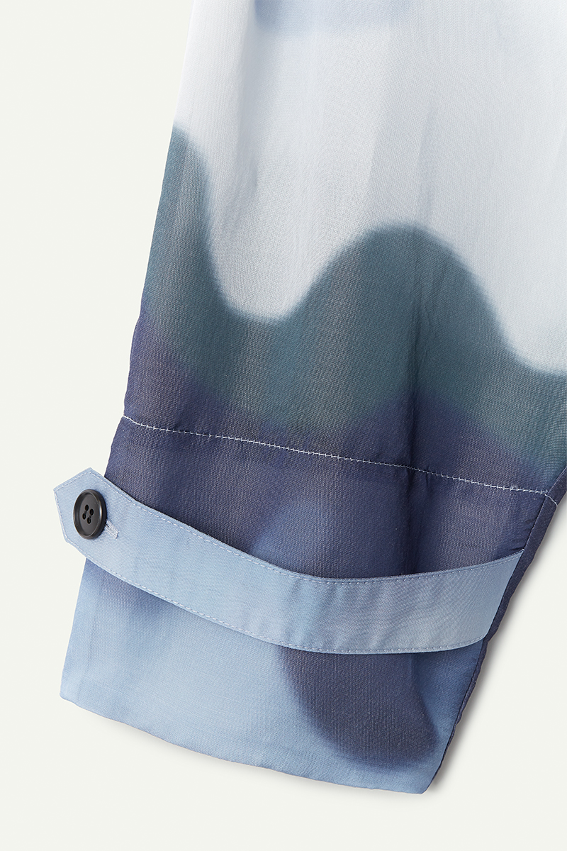 Pond Organdy Long Trench 詳細画像 Blue 5