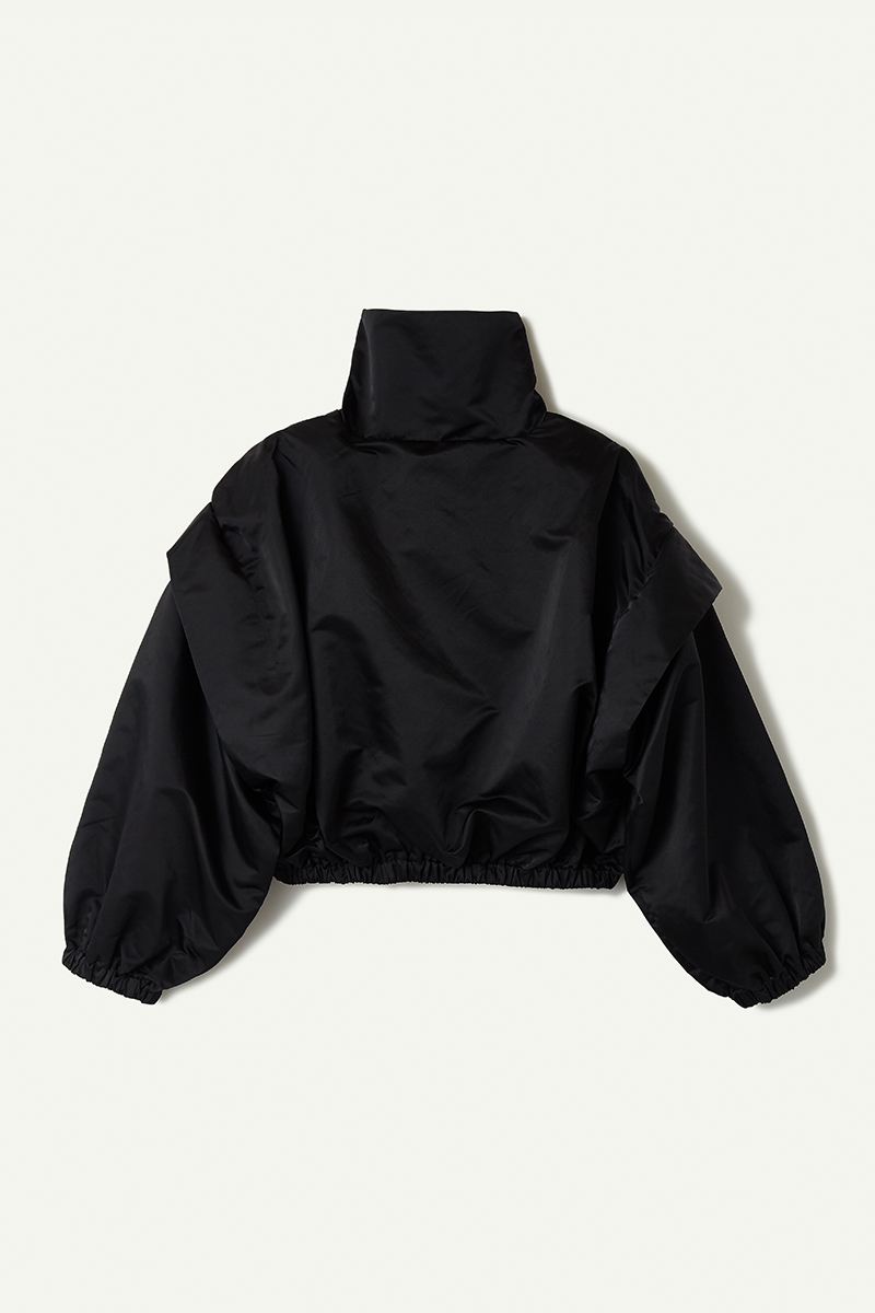 Nylon Cropped Jacket 詳細画像 Black 2