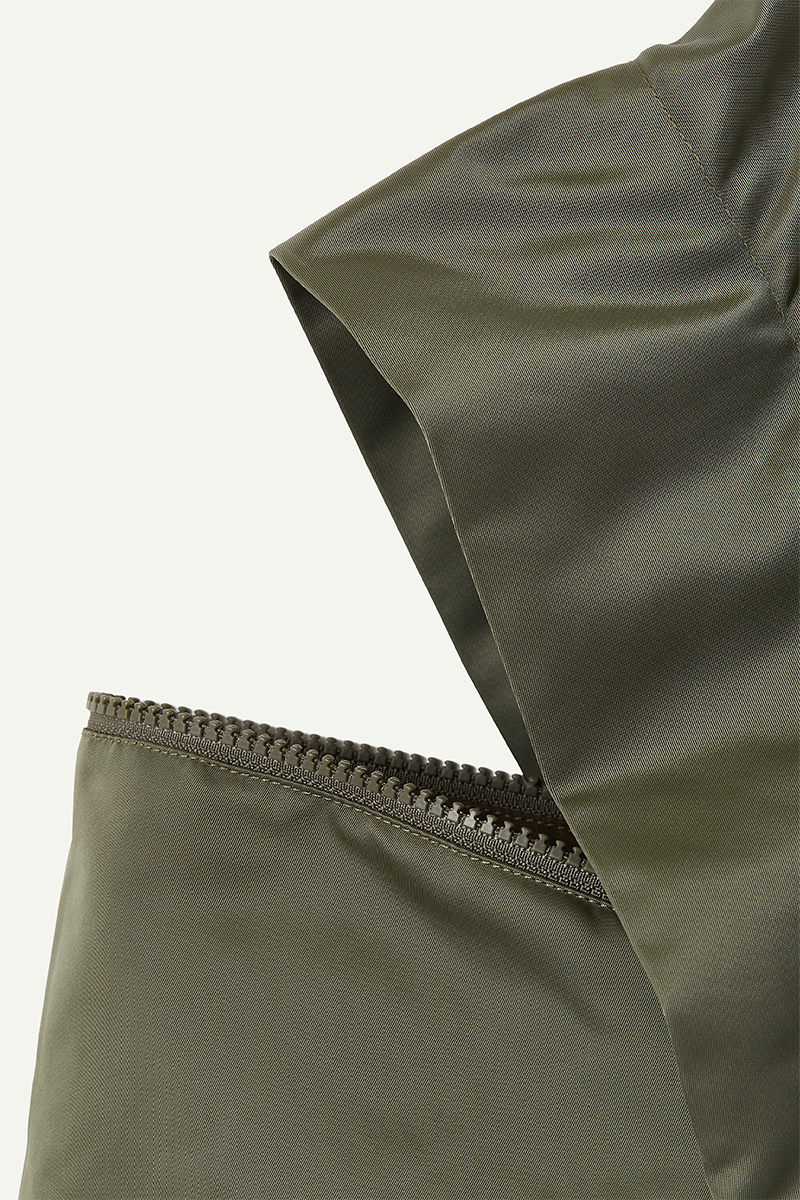 Nylon Cropped Jacket 詳細画像 Khaki 4