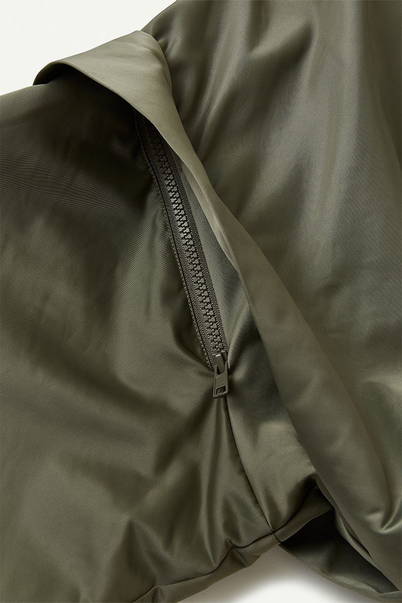 Nylon Cropped Jacket 詳細画像 Khaki 5