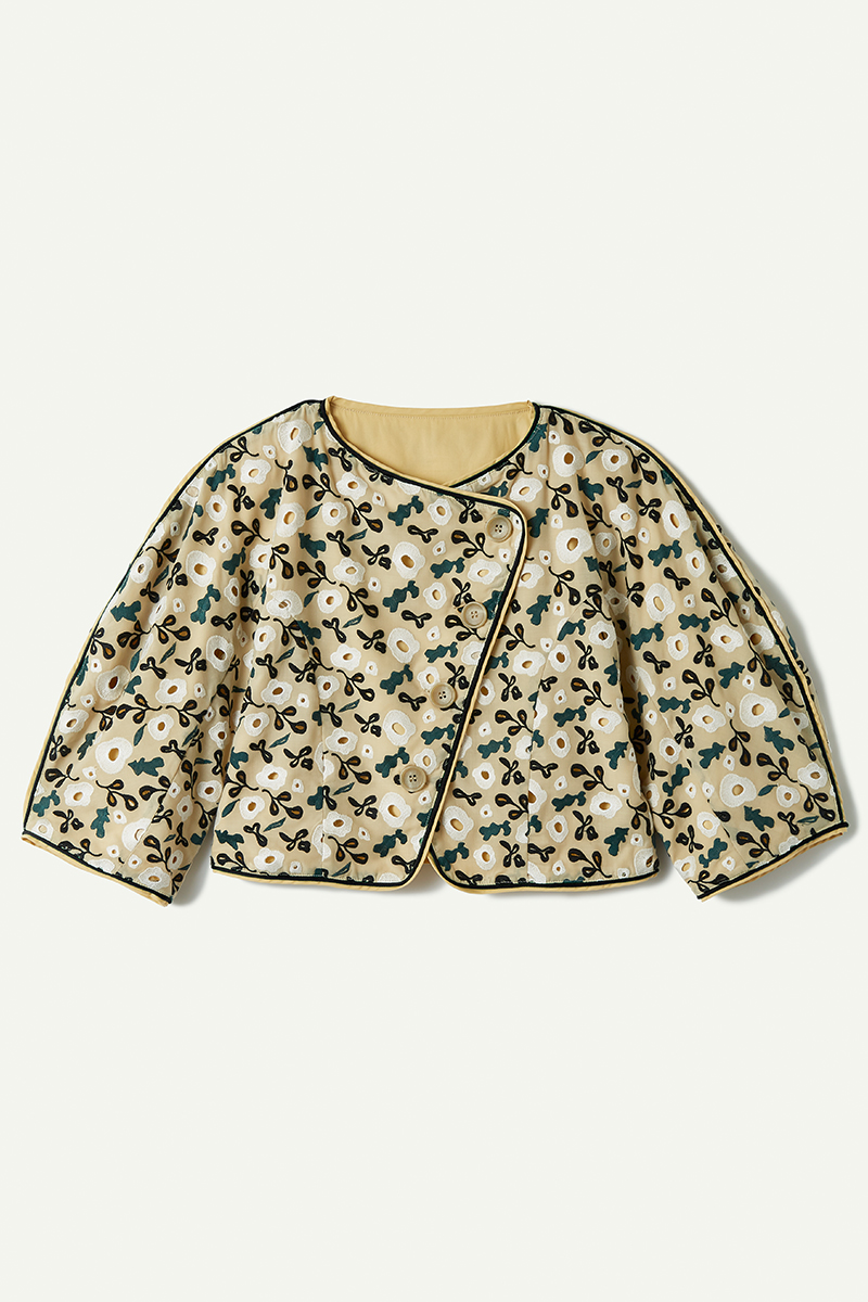 Garden Flower Lace Jacket 詳細画像 White 1
