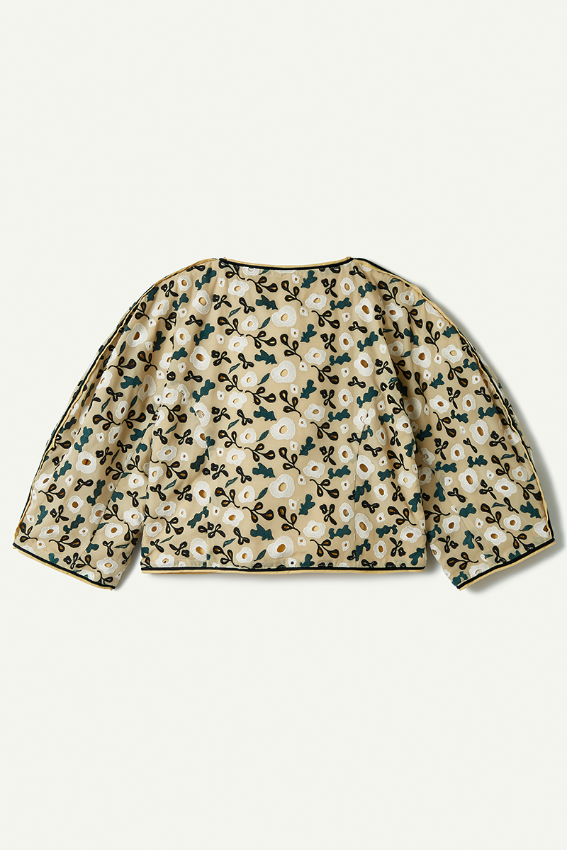 Garden Flower Lace Jacket 詳細画像 White 2
