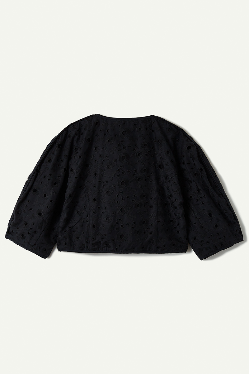 Garden Flower Lace Jacket 詳細画像 Black 2