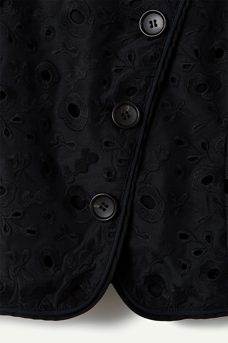 Garden Flower Lace Jacket 詳細画像 Black 4