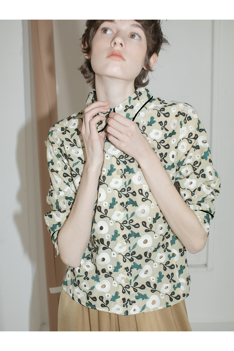 Garden Flower Lace Shirts
