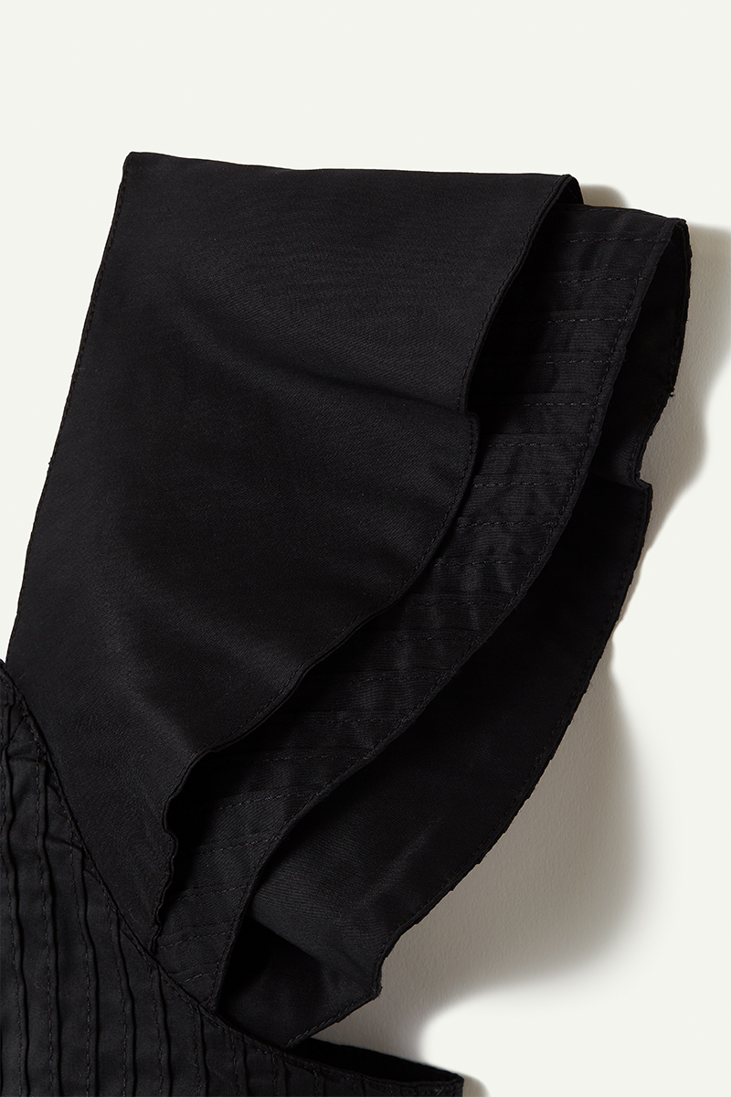 Tucked Apron Top 詳細画像 Black 3