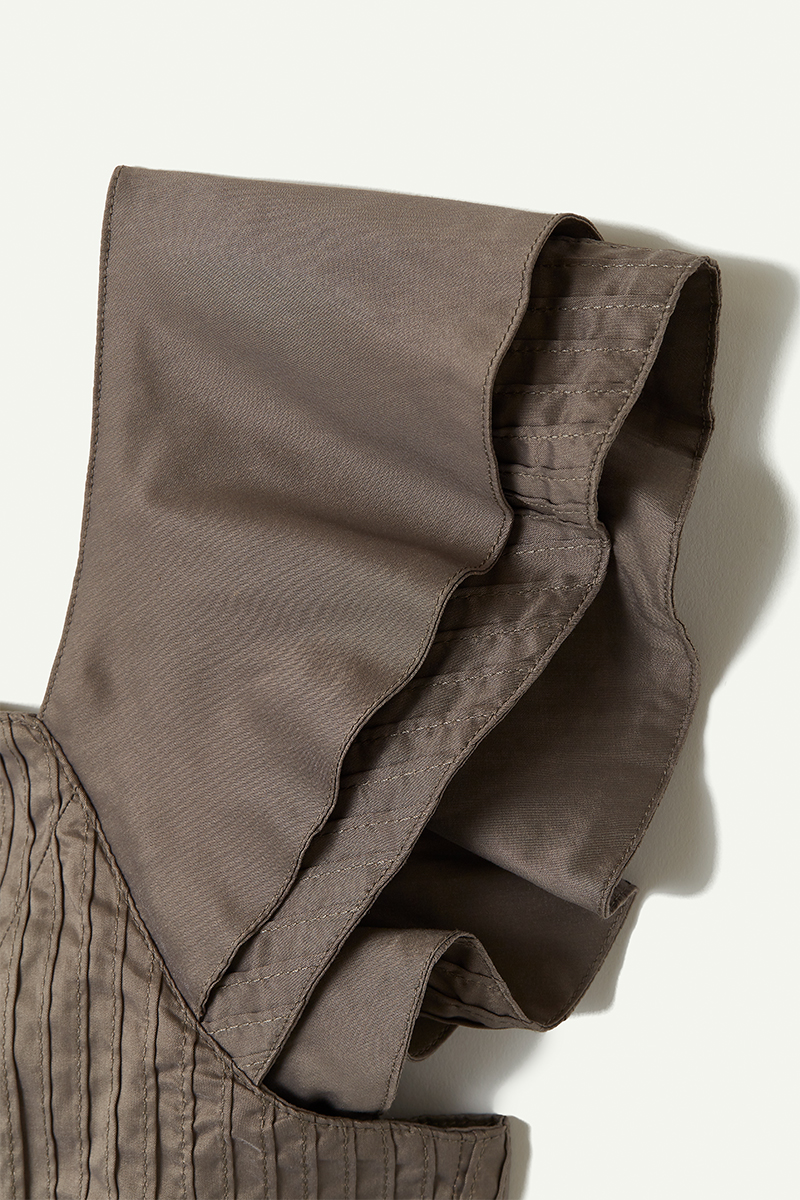 Tucked Apron Top 詳細画像 Khaki 3