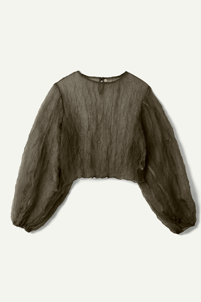 Recycle Organdy Pleats Top