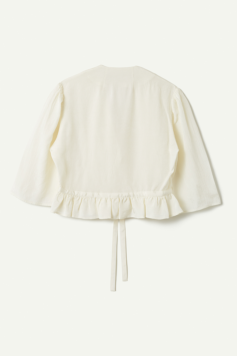 Holiday Short Blouse 詳細画像 White 2