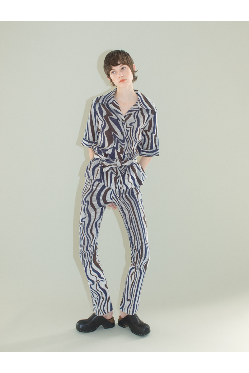 Under the Water Jacquard Shirts 詳細画像 Purple 4