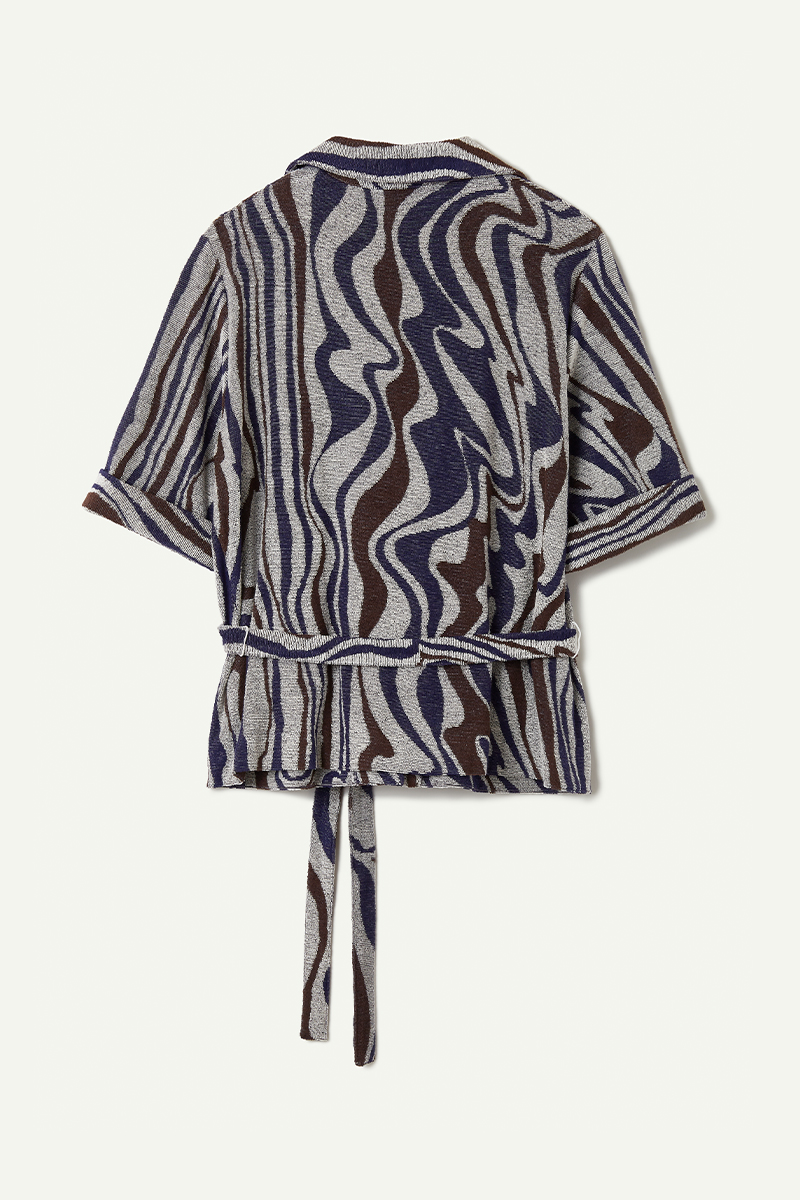 Under the Water Jacquard Shirts 詳細画像 Purple 2